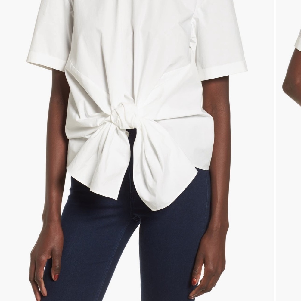 BP Pink Knot Tie Front Top - Picture 7 of 7